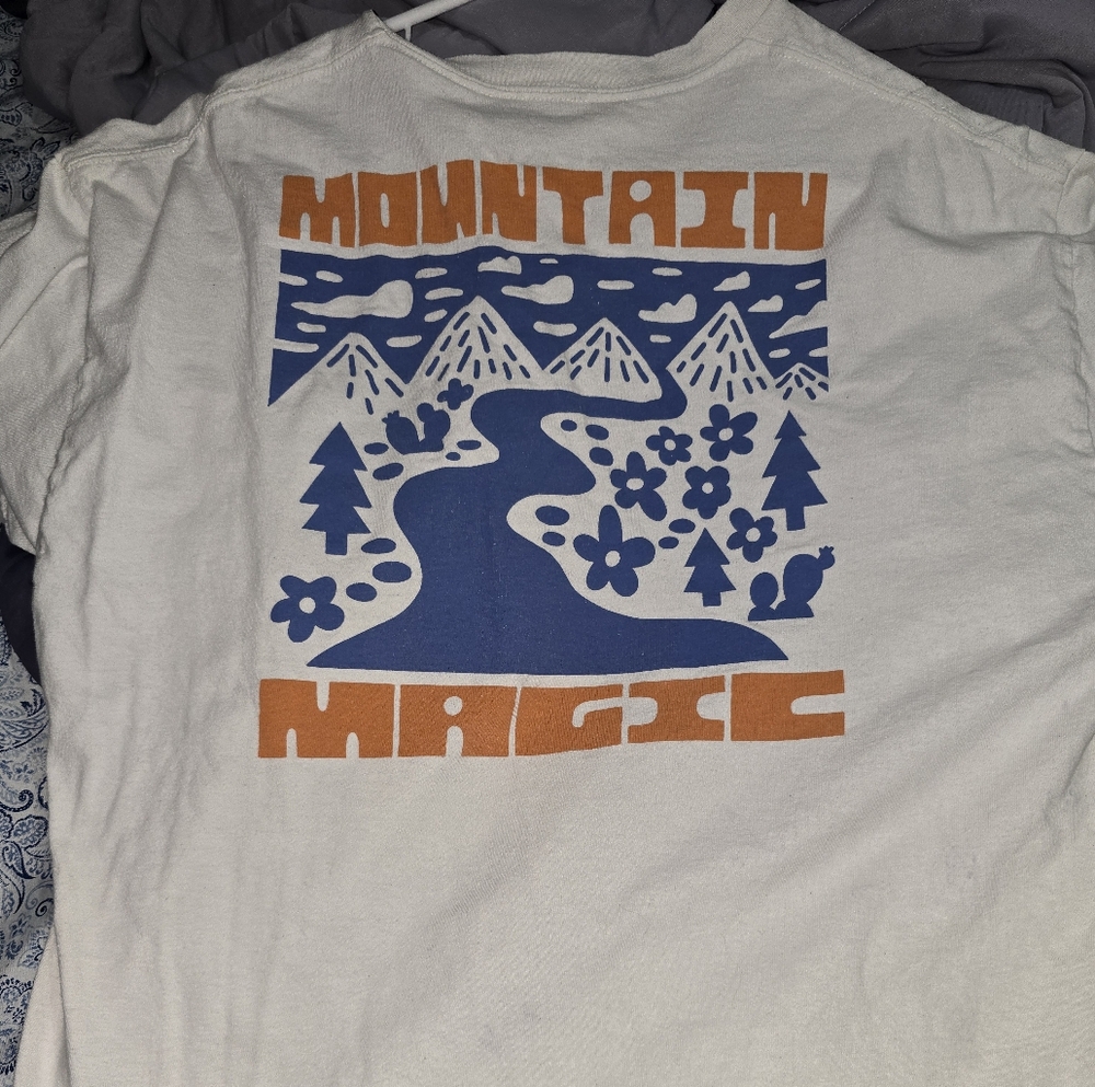 Ripple Junction Stoic White and Orange Tee Xl